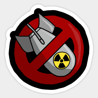 No Nuclear Weapons Sticker